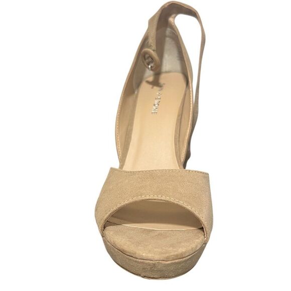 Sun + Stone Reemaa Peep Toe Block Heel Platform Sandals - Picture 3 of 4